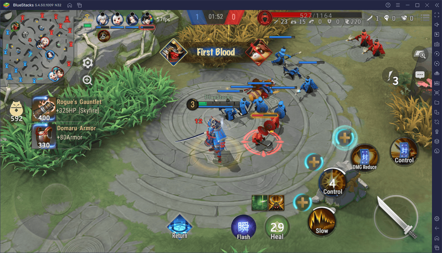 Tower siege under moonlight